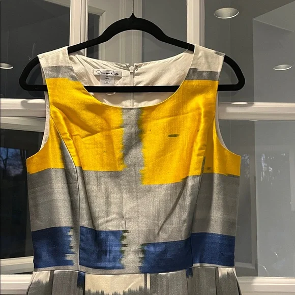 Oscar de la Renta 100% Silk Dress - Sz 10 - Picture 2 of 4